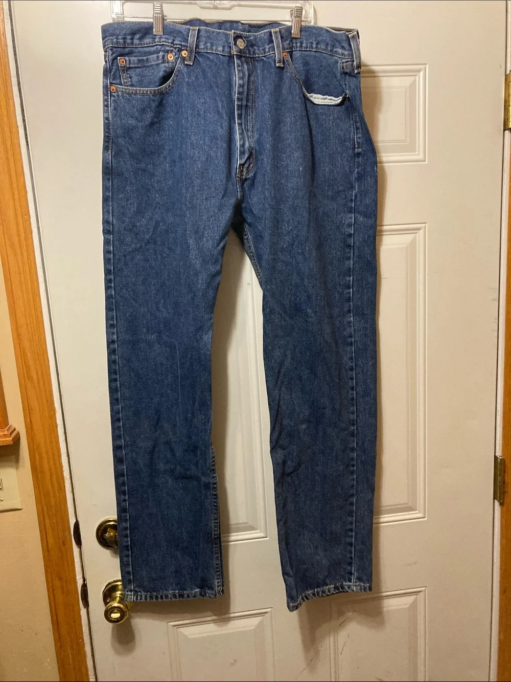 Levi's Men's Dark Blue‎ Straight-Leg Denim Jeans 36/32